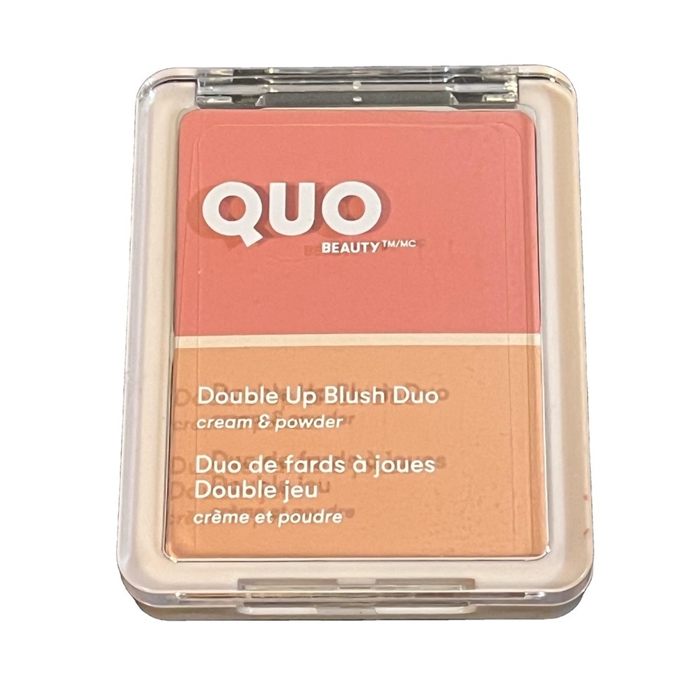 Quo Double Up Blush Duo Cream & Powder Two to Tango 12 Pink with Coral Tones